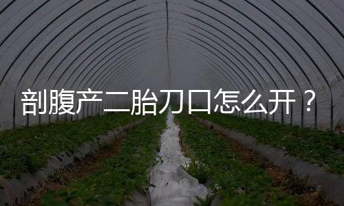 剖腹产二胎刀口怎么开？剖腹产开刀有何方式