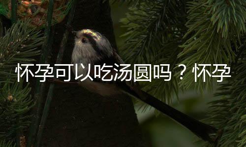 怀孕可以吃汤圆吗？怀孕吃什么比较好